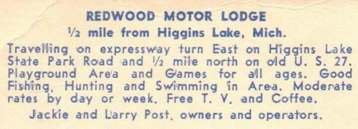 Great Escape Motor Lodge (Redwoood Motor Lodge) - Vintage Postcard (newer photo)